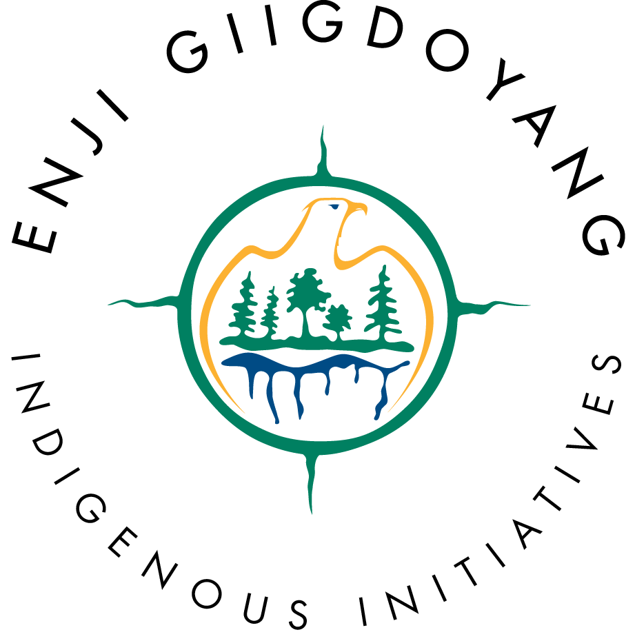 Office of Indigenous logo in black, green and yellow on a transparent background