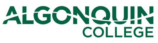 Algonquin college green logo on white background