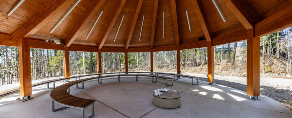 Nipissing's outdoor classroom interior shots